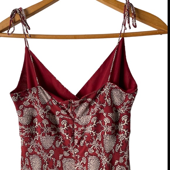 J. Crew 100% Silk Floral MIDI Slip Dress Size 4 - Picture 4 of 6